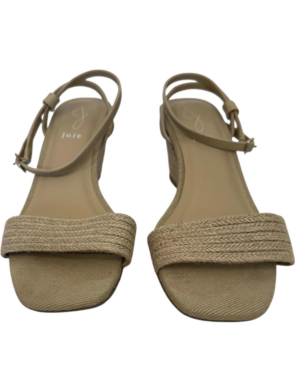 Joie Women's 8.5 Square Toe Wedge Block Heel Sandals - Picture 4 of 9